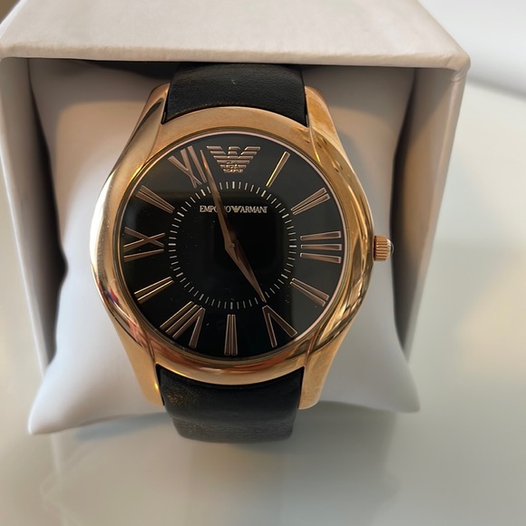 Emporio Armani Rose-Gold Men’s Watch - Picture 1 of 8